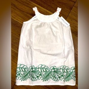 Janie & Jack lightweight/ sheer white summer dress